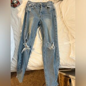 pacsun distressed blue jeans